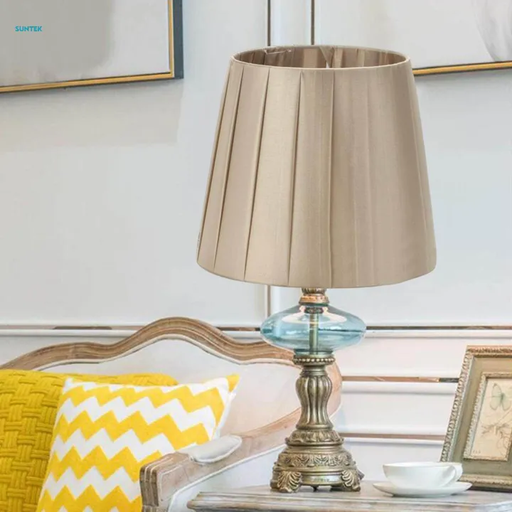 Table%20Lamp%20Shade%20Clip%20on%20Lampshade%20Nordic%20Modern%20Decorative%20Fabric%20Lampshade%20Hanging%20Champagne%20-%20Image%202