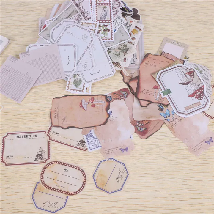 200 Pieces Vintage Scrapbook Supplies Pack for Junk Journal Planners ...
