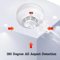 Independent Smoke Detector with Light Flashing Smoke Alarm Fire Sensitive Home Security Fire Alarm Sensor. 