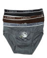 Pack of 3 pis Cotton Underwear Briefs for Men. 