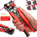 5 in 1 Multifunctional Cable Stripper – Professional Wire Stripping, Cutting & Crimping Tool | Multi-Use Hand Tool for Electrical, Home & DIY Projects | Adjustable Design | Comfortable Grip.