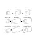 10 Set Nano Micro Mini Standard SIM Card Adapter Kit Set Adapter Tools EM88. 