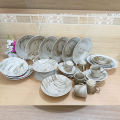 27 Pieces Marble Design Dinner Set.