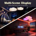 RGB 3D Cloud Light Thundercloud Light Compact Rhythm-Based Music Night Lamp for Indoor Use Bedroom Gaming. 