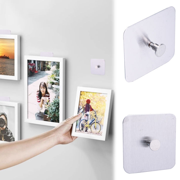 1/3Pcs Multifunction Non-Trace Self Adhesive Nails Hook For Photo Frame Picture Frame Hole Hanging Nail Wall Paste Tack Photos
