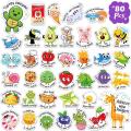 80PCS Punny Teacher Stickers for Students Funny Teacher Reward Stickers for Kids Classroom Supplies Motivational Potty Training Stickers Cute Incentives Stickers for Kids Toddlers School Home. 