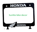 Number Plate or Licence Plate Frame Holder top cover for Honda Motorcycle. 
