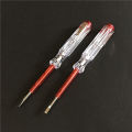 Measuring neon bubble electrician transparent one letter screwdriver hardware contact type test electric pen. 