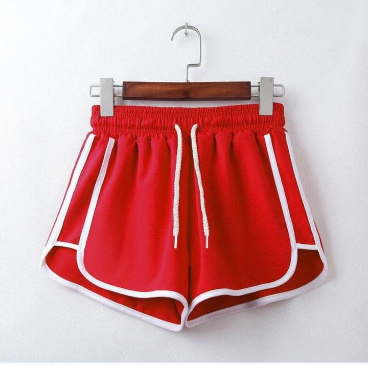 Summer New Women Sports Shorts Short Pants Gym Workout Waistband Running Jogging Short Yoga Shorts