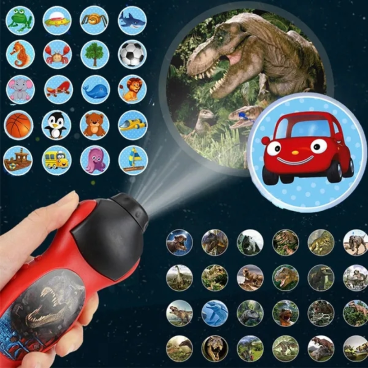 Dinosaur Shark Projector Night Study Learning Toy Flashlight Sleeping History Early Education Toys Torch Flashlight Fun Toys