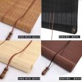 【Factory Direct】The finished product can be lifted and lowered Bamboo curtain roller blinds cross-border foreign trade direct supply sunshade reed blinds. 