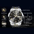 OLEVS 9931 Fashion Business Quartz Watch for Men Luxury Diamond Dial Stainless Steel Watch for men.