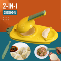 2 in 1 Plastic Manual Dumpling Momo Maker Molds Dough Dumpling Press Tool Chinese Jiaozi Mold Cooking Wrapper Dumpling Maker Baking Tools.