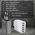 5 Ports 66W USB Charger Wall Adapter Fast Charger For Phone Charging For iphone Samsung Xiaomi Tablet Quick Mobile Charger QC3.0.