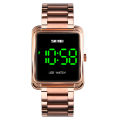 SKMEI 1505 Digital Sport Watches Rectangle Gold Wristwatch for Male LED Stopwatch Touch Watch For men. 