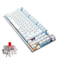 AULA F3001 Backlit 87 Keys Wired/Wireless/Bluetooth Three Model Mechanical Gaming Keyboard. 