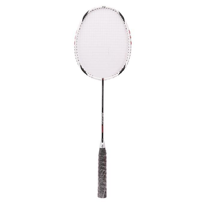 Blade 006 Carbon Fiber Badminton Racket - Black and White