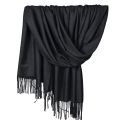 Women Pashmina Scarf Soft Solid Plain Shawl Wrap Fashion Warm Neck With Fringes Mens Carnival Headdress Neck Scarves for Men.