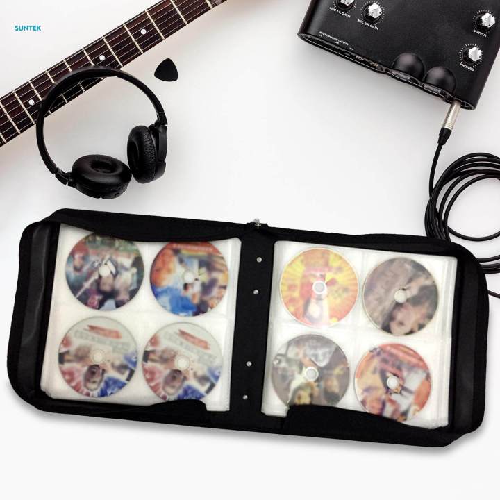 CD Organiser Bag CD Wallet Disc Carry Case Holder Bag Binder Sleeves ...