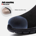 【selevn roind】 LARNMERN Work Safety Shoes Men Women Steel Toe Lightweight Slip On Breathable Non-slip Summer Shoes For Construct Safety Boots.