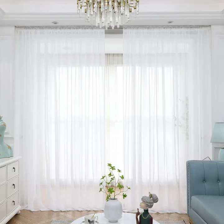 Window%20White%20Sheer%20Curtains%20108%20Inches%20Long%202%20Panels%20Sheer%20White%20Curtains%20Clear%20Curtains%20Basic%20Rod%20Pocket%20Panel%20-%20Image%203