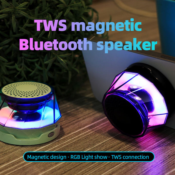 P15%20LED%20Wireless%20Bluetooth%20Speaker%20with%20Magnetic%20Phone%20Holder%20and%20RGB%20Colorful%20Light%20-%20Image%202