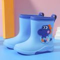 Children Rain Boots Baby Cute Cartoon Water Shoes Girls Boys Waterproof Non-Slip Water Boots Kids PVC Soft Rubber Shoes 레인부츠. 