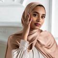 Imported plain Satin Silk Chiffon Crinkle Hijab/ Scarf. 