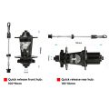 TANKE Bicycle 4 Bearing Hub 120 Ring Quick Release Barrel Shaft Colorful Aluminum Alloy Mountain Bike Hub Accessories. 