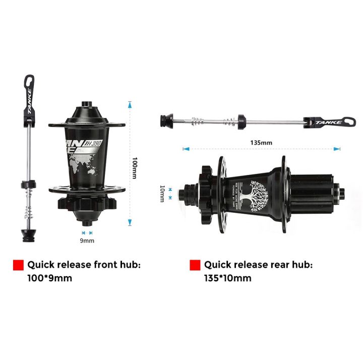 TANKE%20Bicycle%204%20Bearing%20Hub%20120%20Ring%20Quick%20Release%20Barrel%20Shaft%20Colorful%20Aluminum%20Alloy%20Mountain%20Bike%20Hub%20Accessories%20-%20Image%202