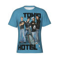 Tokio Hotel rock band 3D print T-shirts streetwear casual men women fashion Short Sleeve T shirt o-neck kids tees tops clothing. 