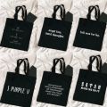 Harajuku Tumblr Graphic Ladies Shopping Bag Handbags Cloth Canvas Tote Bags Women Eco Reusable Shoulder Shopper Bags. 