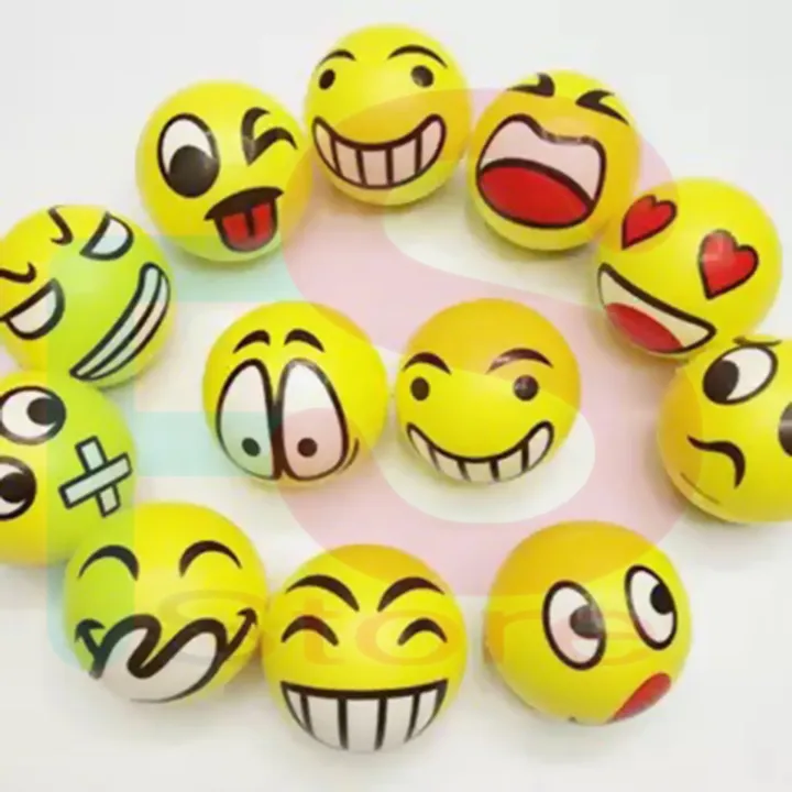 6.3%20Cm%20Stress%20Ball%20Emoji%20Squeeze%20Ball%20Exercise%20Stress%20Ball%20Pu%20Rubber%20Toy%20-%201%20Pcs%20-%20Image%202