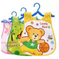 Colorful Straight Plastic Waterproof Bibs For Baby - 1Pcs (Colour As Per Stock). 