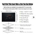 Black Rose Abstract Art Laptop Sticker Skin and Decal Removable Waterproof Laptop Skin With All Accessories (10.5x15.5 inch) - LSKN960 - Neo Print. 