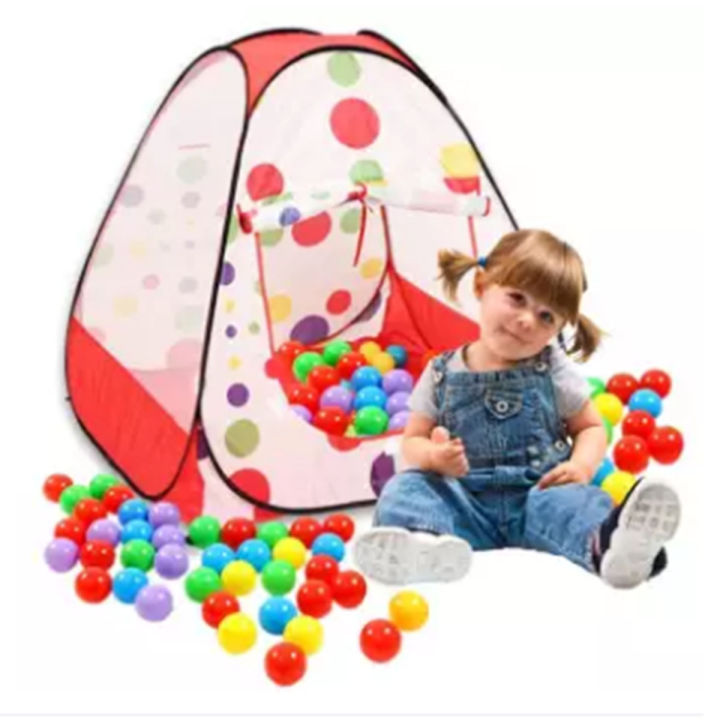 Multiple Color Child Children Tent Play House With 50 pcs plastic balls- Multi Color | Daraz ...