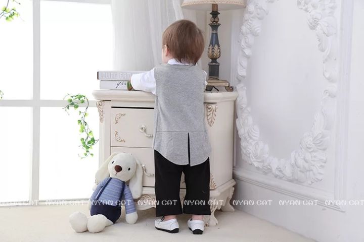 Boy%20baby%20red%20bow%20tie%20romper%20party%20dress%20-%20Image%207