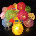Cotton Ball Small Fairy Lights Decorative 20 pcs Set Colour String Lamp for Festival Home Decoration Wedding Party Eid Christmas Room Curtain Xmas Bedroom.