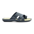 Bata Black PU and TPR Sandal for Men. 