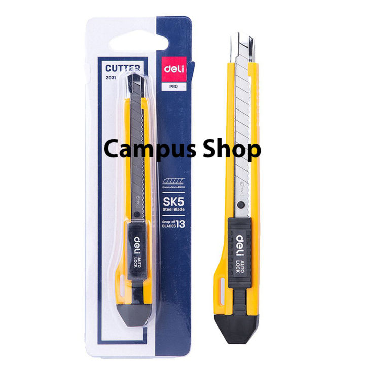 Deli Utility Knife, Anti Cutter (2031) - 1 Pcs