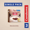 Sensation Mix - 3x3=9pcs-1 Pack Dotted Coffee Condom, 1 Pack Dotted Classic Condom & 1 Pack Super Dotted Strawberry Condom. 