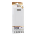 Proda Dual-USB Power Bank 30000mAh - White. 