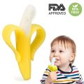 Silicone Teether Baby Teething Toys Banana Teether Infant Oral Care Toothbrush Chewing Toy Fruit Teethers High Quality And Safe. 