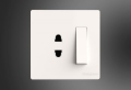 Energypac Venice Series 10A 2 Pin Socket with Switch 2Pin Electrical Wall Switch.