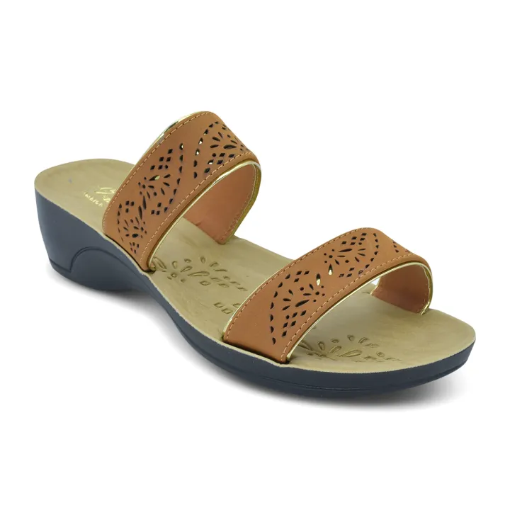 Light%20&%20Easy%20Brown%20Pu%20Synthetic%20Comfit%20Orchid%20Dual%20Strap%20Sandal%20For%20Women%20-%20Shoe%20For%20Women%20-%20Image%202