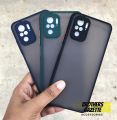 Camera Protection Bumper Phone Cases For Redmi Note 10 / Redmi Note 10s 4G Matte Translucent Shockproof Back Cover.