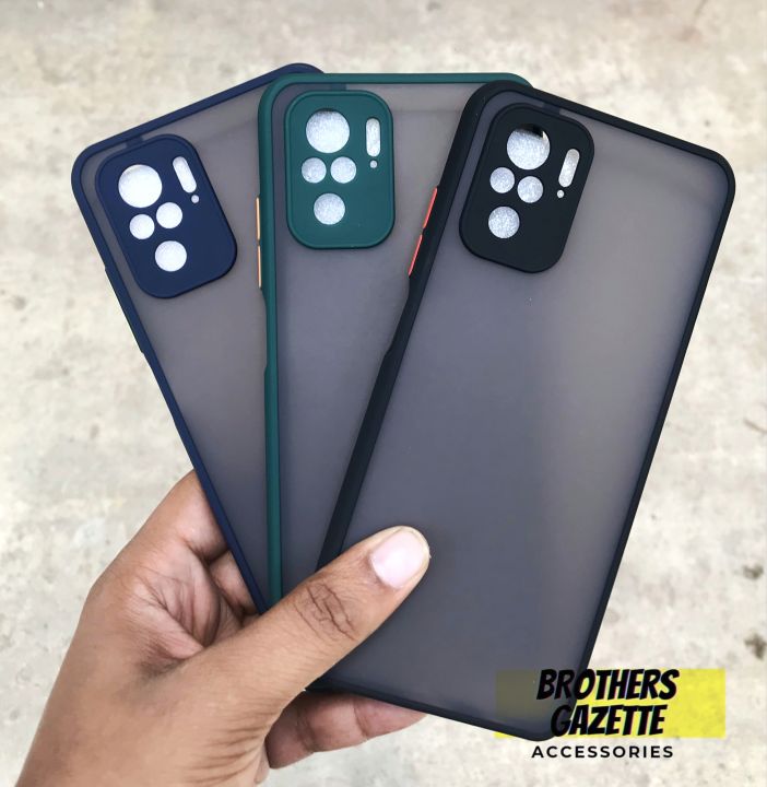 Camera%20Protection%20Bumper%20Phone%20Cases%20For%20Redmi%20Note%2010%20/%20Redmi%20Note%2010s%204G%20Matte%20Translucent%20Shockproof%20Back%20Cover%20-%20Image%202