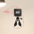 Hanging Bat Vinyl Wall Sticker Wall Décor Vinyl Decal Sticker For Wall - SS203 - DDecorator. 
