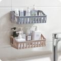 Bathroom Shelf Wall Mounted Storage Basket Punch Free Storage Rack Shower Organizer Kitchen Storage Holder. 