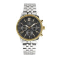 Titan 1734BM01 Black Dial Analog Chronograph Watch For Men- Silver. 